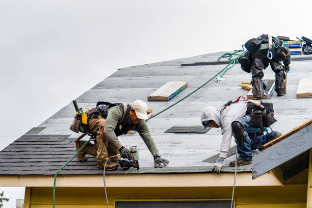 Professional Gutter Installation technician working in Nottingham, PA